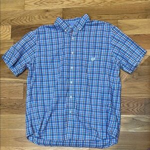 Champs Blue and Red Plaid Dress Shirt